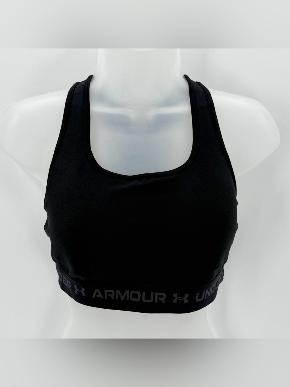 Under Armour Sports Bra Women’s L Black Compression Crossback READ